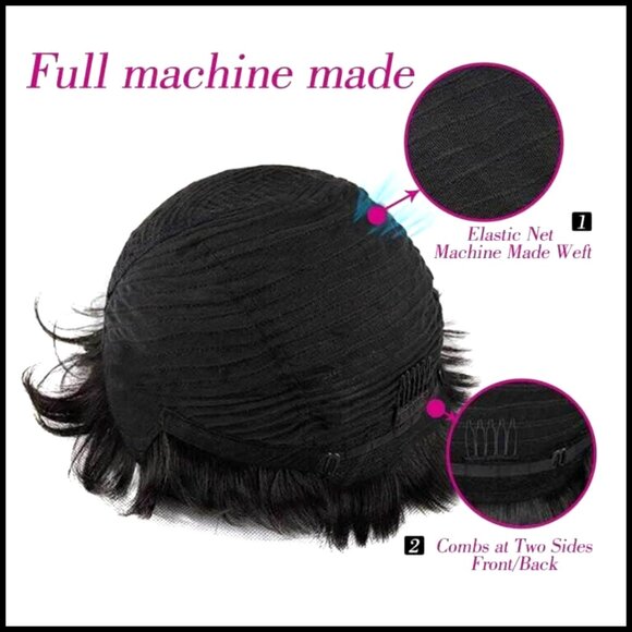 Short Layered Pixie Wig Glueless Human Hair Modern Chic Everyday Wear main image 4